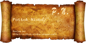 Pottok Niobé névjegykártya